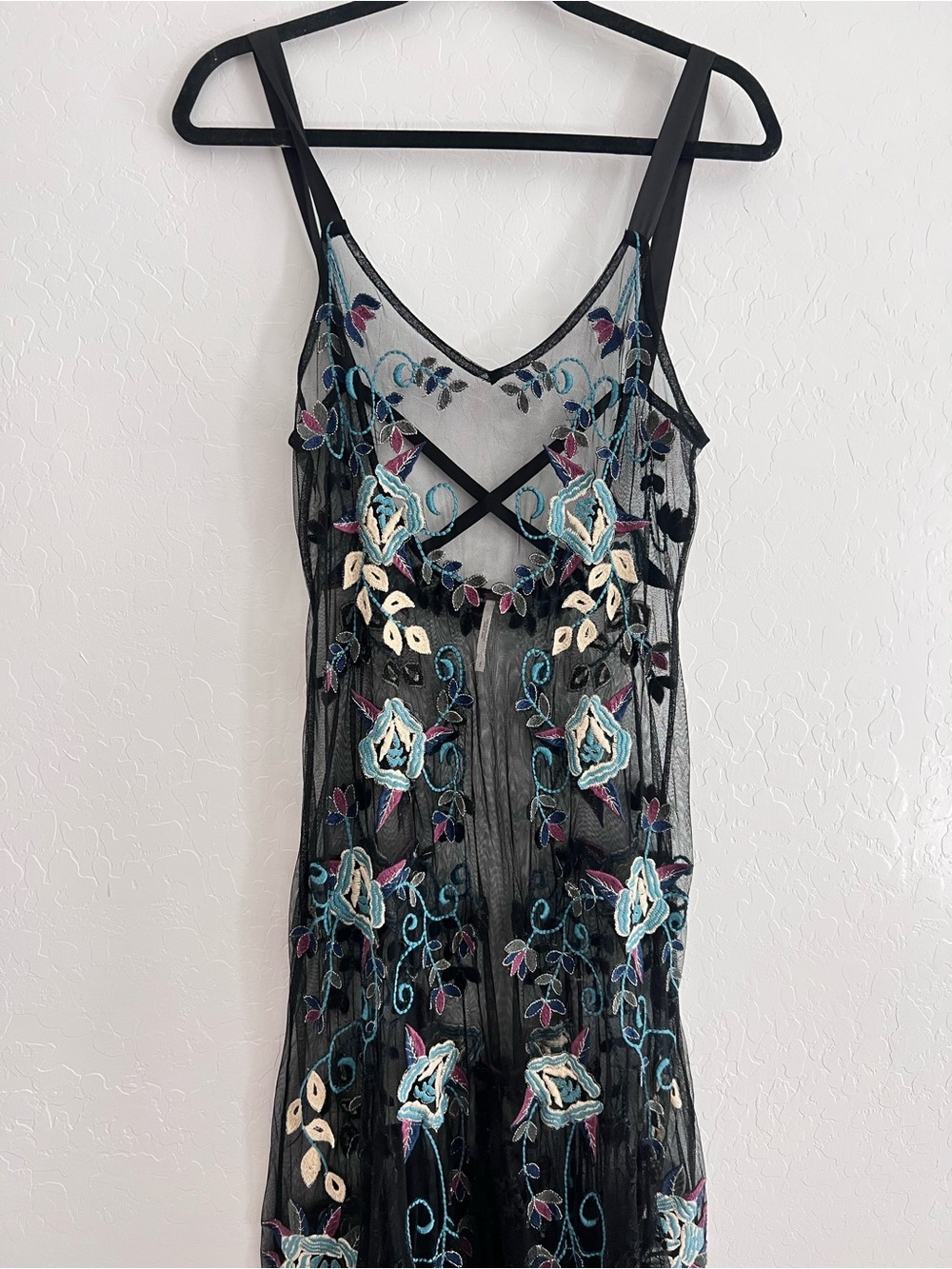 NWOT Free People Embroidered Boquet Maxi Slip - Picture 6 of 13